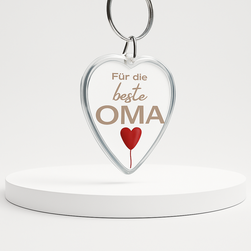 Herz Schlüsselanhänger "OMA"